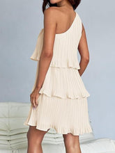 Load image into Gallery viewer, Layered Single Shoulder Mini Dress
