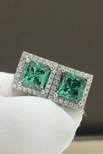 Load image into Gallery viewer, 2 Carat Moissanite Square Stud Earrings