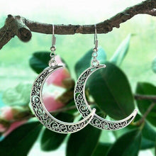 Load image into Gallery viewer, Alloy Cutout Moon Earrings
