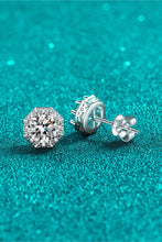 Load image into Gallery viewer, 2 Carat Moissanite 925 Sterling Silver Stud Earrings