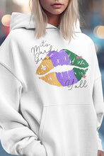 Load image into Gallery viewer, Its Mardi Gras Yall, Lips Graphic Hoodie