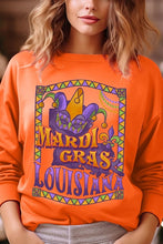 Load image into Gallery viewer, Louisiana Mardi Gras Graphic Fleece Sweatshirts
