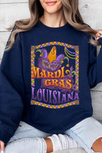 Load image into Gallery viewer, Louisiana Mardi Gras Graphic Fleece Sweatshirts
