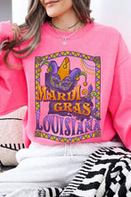 Load image into Gallery viewer, Louisiana Mardi Gras Graphic Fleece Sweatshirts