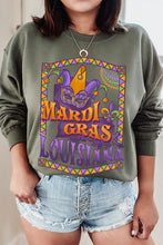 Load image into Gallery viewer, Louisiana Mardi Gras Graphic Fleece Sweatshirts