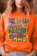 Load image into Gallery viewer, Bead Up Bitches It's Mardi Gras Fleece Sweatshirts