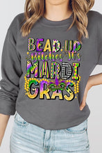 Load image into Gallery viewer, Bead Up Bitches It's Mardi Gras Fleece Sweatshirts