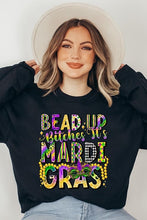 Load image into Gallery viewer, Bead Up Bitches It's Mardi Gras Fleece Sweatshirts