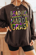 Load image into Gallery viewer, Bead Up Bitches It's Mardi Gras Fleece Sweatshirts