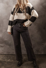 Load image into Gallery viewer, Jet Stream Colorblock Loose Pullover Sweater
