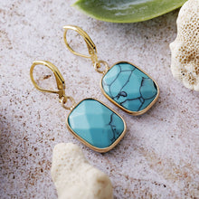 Load image into Gallery viewer, Copper Natural Stone Dangle Earrings