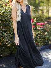 Load image into Gallery viewer, Full Size V-Neck Midi Tank Dress