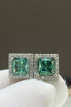 Load image into Gallery viewer, 2 Carat Moissanite Square Stud Earrings