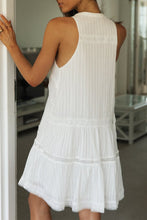 Load image into Gallery viewer, Half Button Sleeveless Mini Dress