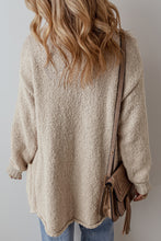Load image into Gallery viewer, Jet Stream Collared Drop Shoulder Button Up Cardigan with Pocket