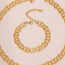 Load image into Gallery viewer, 18K Gold-Plated Stainless Steel Chain Bracelet