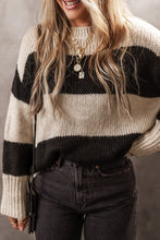 Load image into Gallery viewer, Jet Stream Colorblock Loose Pullover Sweater