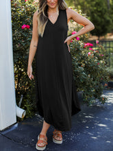 Load image into Gallery viewer, Full Size V-Neck Midi Tank Dress