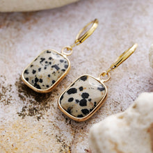 Load image into Gallery viewer, Copper Natural Stone Dangle Earrings