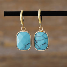 Load image into Gallery viewer, Copper Natural Stone Dangle Earrings