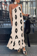 Load image into Gallery viewer, Printed Single Shoulder Maxi Dress