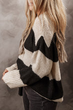 Load image into Gallery viewer, Jet Stream Colorblock Loose Pullover Sweater