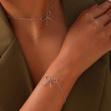 Load image into Gallery viewer, Titanium Steel Bow Bracelet