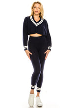 Load image into Gallery viewer, Navy Sweater and Pants Set
