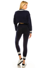 Load image into Gallery viewer, Navy Sweater and Pants Set
