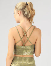 Load image into Gallery viewer, Strappy Back Tie-Dye Crop Top
