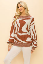 Load image into Gallery viewer, Zebra Jacq Sweater Top
