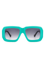 Load image into Gallery viewer, Square Retro Bold Fashion Flat Top Sunglasses
