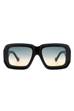 Load image into Gallery viewer, Square Retro Bold Fashion Flat Top Sunglasses
