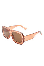 Load image into Gallery viewer, Square Retro Bold Fashion Flat Top Sunglasses
