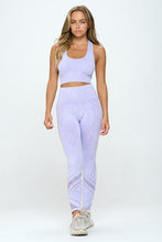 Load image into Gallery viewer, Seamless Two Piece Yoga mineral washed active set
