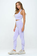 Load image into Gallery viewer, Seamless Two Piece Yoga mineral washed active set
