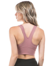 Load image into Gallery viewer, Deep V Drawstring Sports Bra Buttery Soft Fabric
