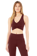 Load image into Gallery viewer, Deep V Drawstring Sports Bra Buttery Soft Fabric
