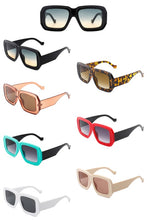 Load image into Gallery viewer, Square Retro Bold Fashion Flat Top Sunglasses
