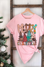 Load image into Gallery viewer, AZTEC MERRY CHRISTMAS GRAPHIC TEE
