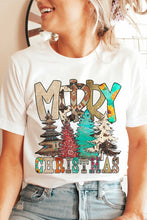 Load image into Gallery viewer, AZTEC MERRY CHRISTMAS GRAPHIC TEE
