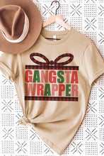 Load image into Gallery viewer, PLAID GANGSTA WRAPPER GRAPHIC TEE
