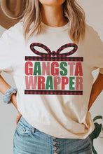 Load image into Gallery viewer, PLAID GANGSTA WRAPPER GRAPHIC TEE
