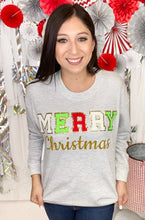 Load image into Gallery viewer, Merry Christmas Ideal Chenille Sweatshirt
