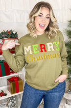 Load image into Gallery viewer, Merry Christmas Ideal Chenille Sweatshirt
