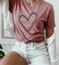 Load image into Gallery viewer, Heart Mama Bella Canvas Tee
