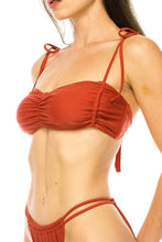 Load image into Gallery viewer, TWO PIECE RUCHED TOP BIKINI
