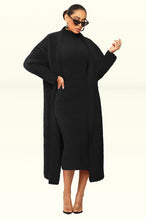 Load image into Gallery viewer, ATHINA SKIM TWO PCS CARDIGAN DRESS SET
