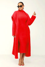 Load image into Gallery viewer, ATHINA SKIM TWO PCS CARDIGAN DRESS SET
