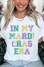 Load image into Gallery viewer, IN MY MARDI GRAS ERA OVERSIZED GRAPHIC TEE
